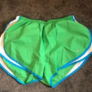 Green Nike Dri fit shorts